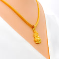 Radiant Classy 22k Gold Lakshmi Pendant 