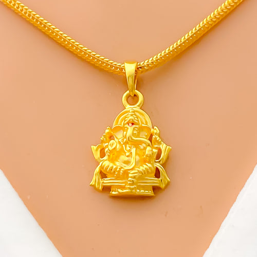 Decadent 22k Gold Lord Ganesh Pendant 