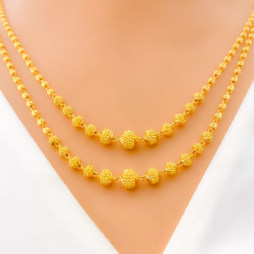 Dazzling Dressy 22k Gold Lara Necklace Set 