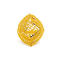 Traditional Embellished Classy 22K Gold Ring 