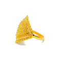 Traditional Embellished Classy 22K Gold Ring 