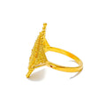 High-Finish Adorned Marquise 22K Gold Ring 