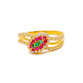 radiant-multi-color-leaf-22k-gold-cz-ring