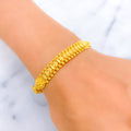 Interlinked Ornate 22k Gold Bracelet 