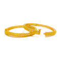 Timeless Traditional 22k Gold Screw Bangle Pair 