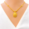 Palatial Posh Drop 22k Gold Necklace Set 