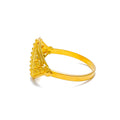 Versatile Elevated 22K Gold Beaded Ring 