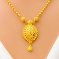 Unique Laced Marquise 22k Gold Necklace Set 