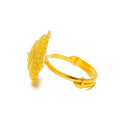 Sophisticated Sparkling 22k Gold Semi-Statement Ring 