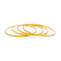 Engraved Evergreen 22k Gold Bangles 