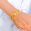 Iconic Bold Square 22k Gold Bracelet 