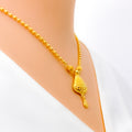 Exclusive Checkered Motif 22k Gold Necklace Set