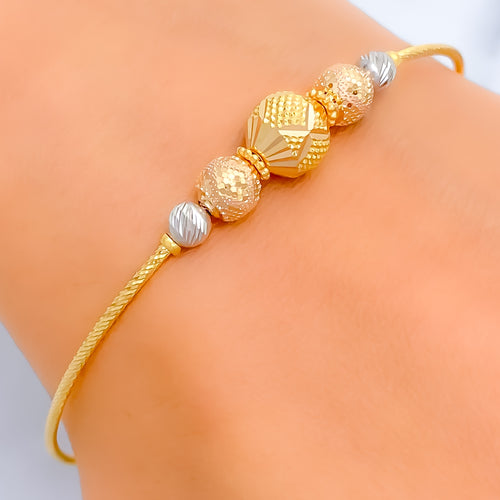 Latest Designs 14K O Letter Heart with Love Gold Bracelet