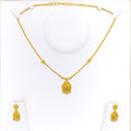 Palatial Posh Drop 22k Gold Necklace Set