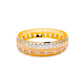 Glamorous Dynamic 22k Rose Gold Beaded Bangle