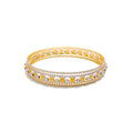 Impeccable Embellished 22k Gold Glam Bangle 