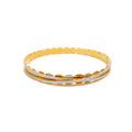 Mesmerizing Elliptical 22k Gold Rare Bangle