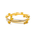 Trendy Dynamic 22k Gold Alluring Bangle 