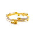 Trendy Dynamic 22k Gold Alluring Bangle 