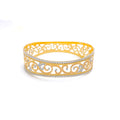 Vintage Spiral 22k Gold Ornamental Bangle 