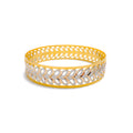 Elegant Dazzling 22k Gold Leaf Bangle 