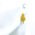 beaded-leaf-drop-22k-gold-earrings