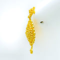 beaded-leaf-drop-22k-gold-earrings