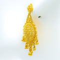 Dressy Pear Drop 22k Gold Earrings