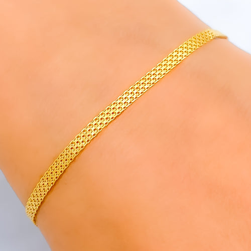 Dainty Delicate 22k Gold Chain Bracelet 