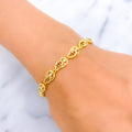 Shiny Palatial Paisley 22k Gold Bracelet 