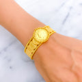 engraved-fancy-21k-gold-bangle-bracelet