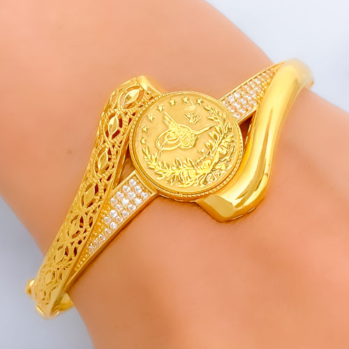 decadent-stylish-21k-gold-bangle-bracelet