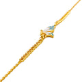 Bright Beautiful Butterfly 21k Gold Bracelet