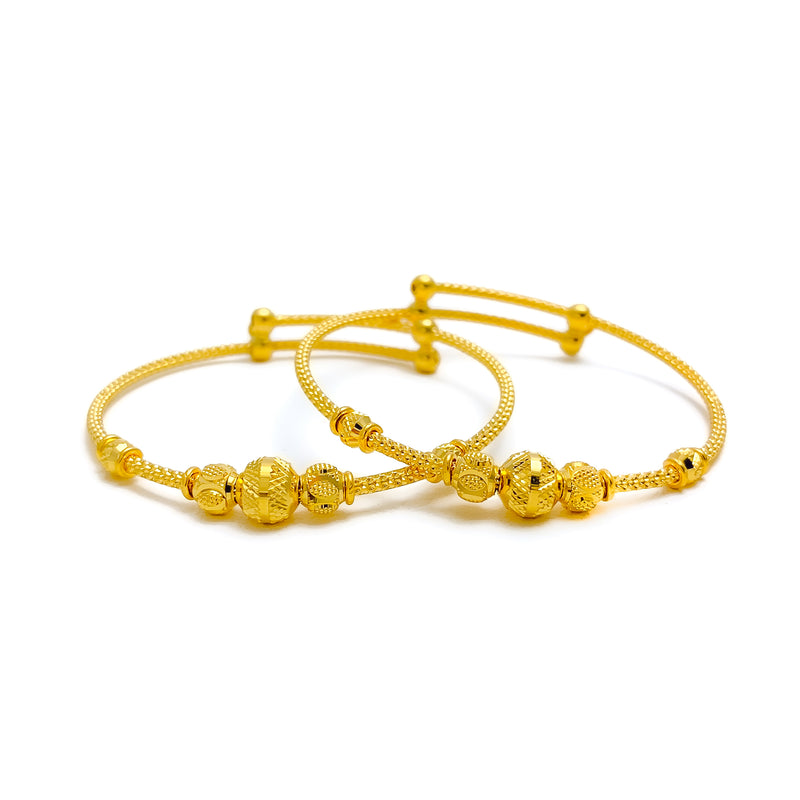 ethereal-timeless-22k-gold-adjustable-baby-bangle-pair