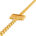 Striking Stylish 21k Gold Coin Bracelet