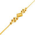 Dainty Diamond-Shaped 21k Gold Bracelet