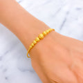 Charming Dressy 22k Gold Bangle Bracelet 