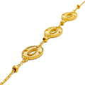 High Finish Oval 21k Gold Bracelet