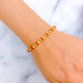 Graceful 22k Gold Rudraksh Bracelet 