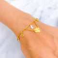 gorgeous-heart-22k-gold-charm-bracelet