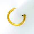 polished-stately-22k-gold-baby-hoop-earrings