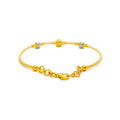 jazzy-two-tone-22k-gold-bangle-bracelet