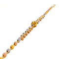 Upscale Interlinked 22k Gold Vibrant Bracelet 