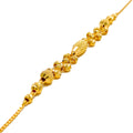 Decorative Bespoke Golden 22k Gold Bracelet 