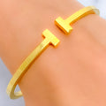 Majestic Glowing 21k Gold Bangle Bracelet 