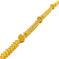 Captivating Iridescent 22k Gold Beaded Bracelet 