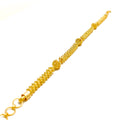 Captivating Iridescent 22k Gold Beaded Bracelet 