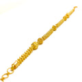 Refined Glamorous 22k Gold Beaded Bracelet 