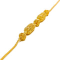 Impeccable Embellished 22k Gold Barrel Bracelet 