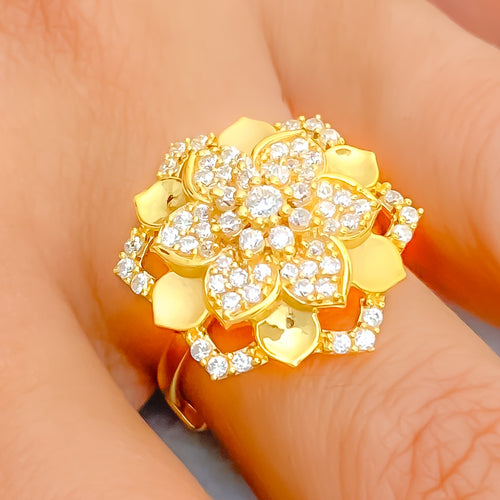 royal-cz-flower-22k-gold-statement-ring